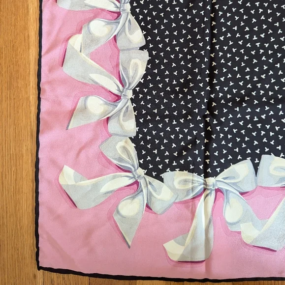 Large Tiffany silk ribbon scarf - Picture 3 of 9